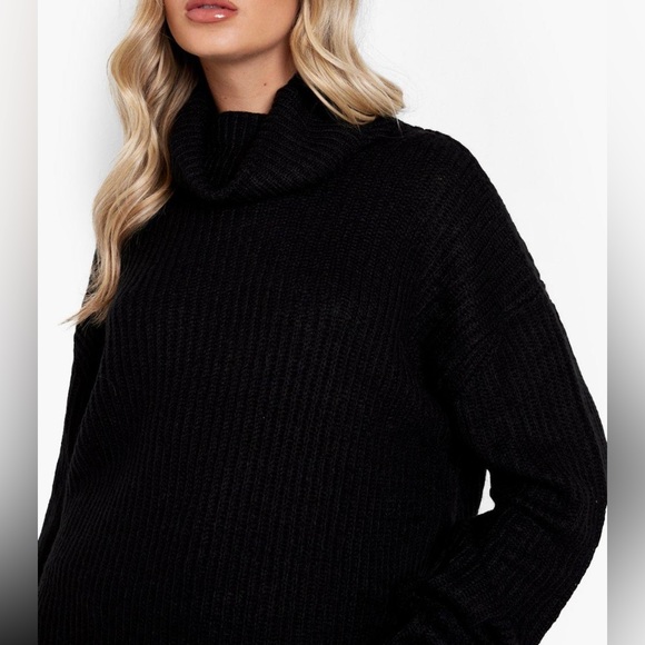 Black Turtle Neck Sweater - Picture 2 of 4